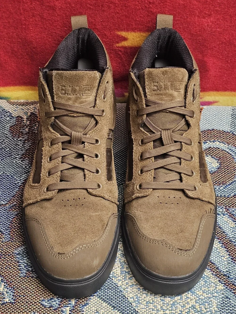 5.11 Tactical Norris Sneaker High Top Boots Mens Size 12 Brown Chukka Tactical